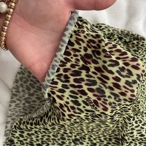 AFRM Green Mesh Turtleneck